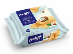 SELGA WAFERS 180g kokosová Balenie:14ks x 
