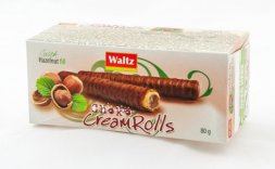 CREAM ROLLS CHOKO 80g liesokoorieškové Balenie:12ks x 