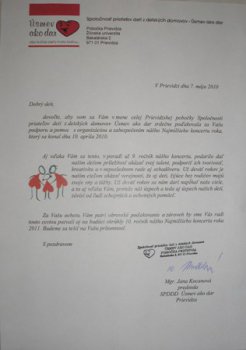 USMEV AKO DAR 2010